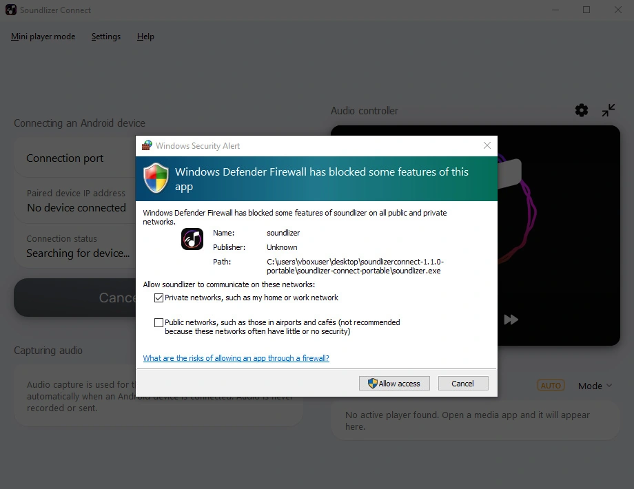Windows 10 Firewall Allow Request