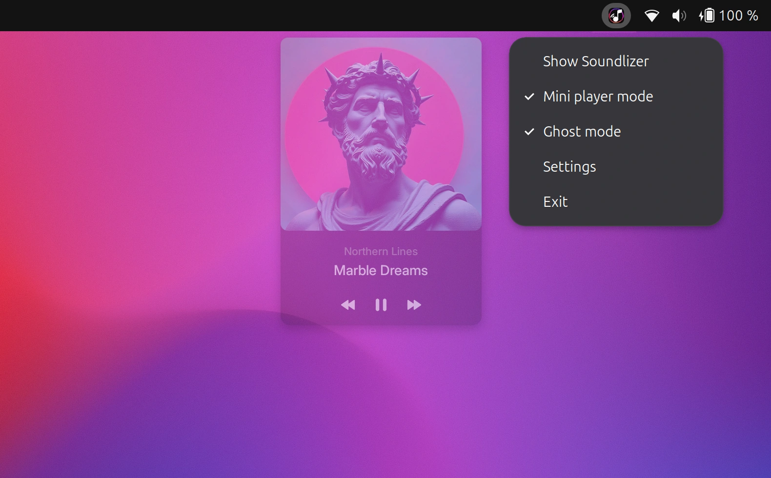 Mini player Ghost mode